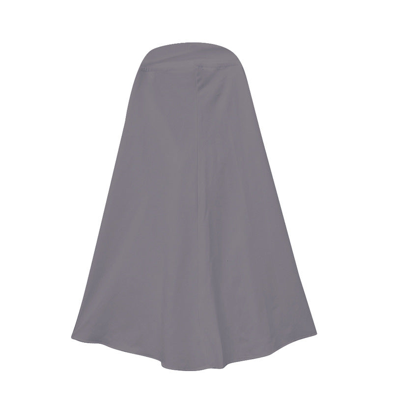 Girls Dress & Hijab Set with Contrast Trim(MKG025)