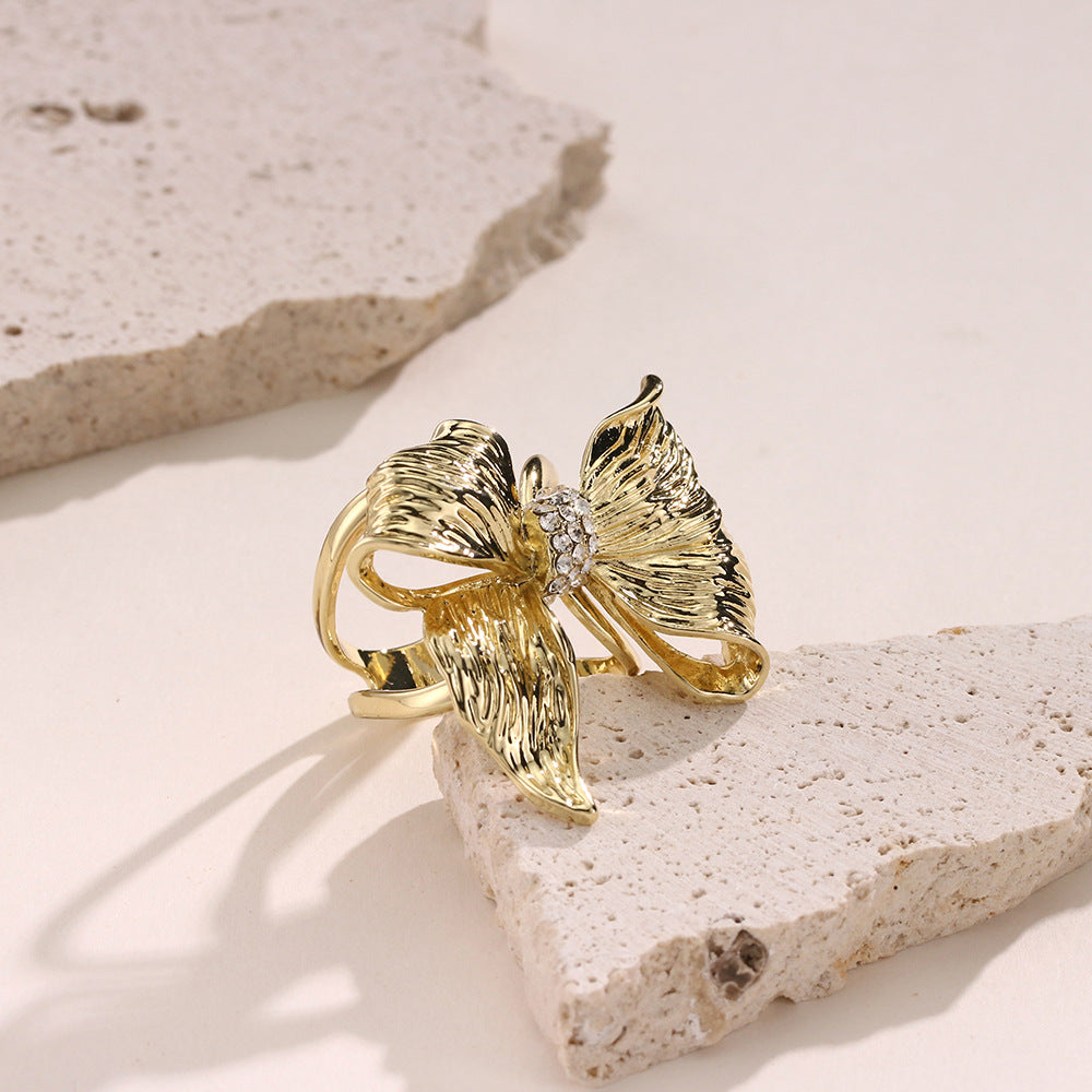 Versatile Accent Embroidered Bow Hijab Ring (MAC340)