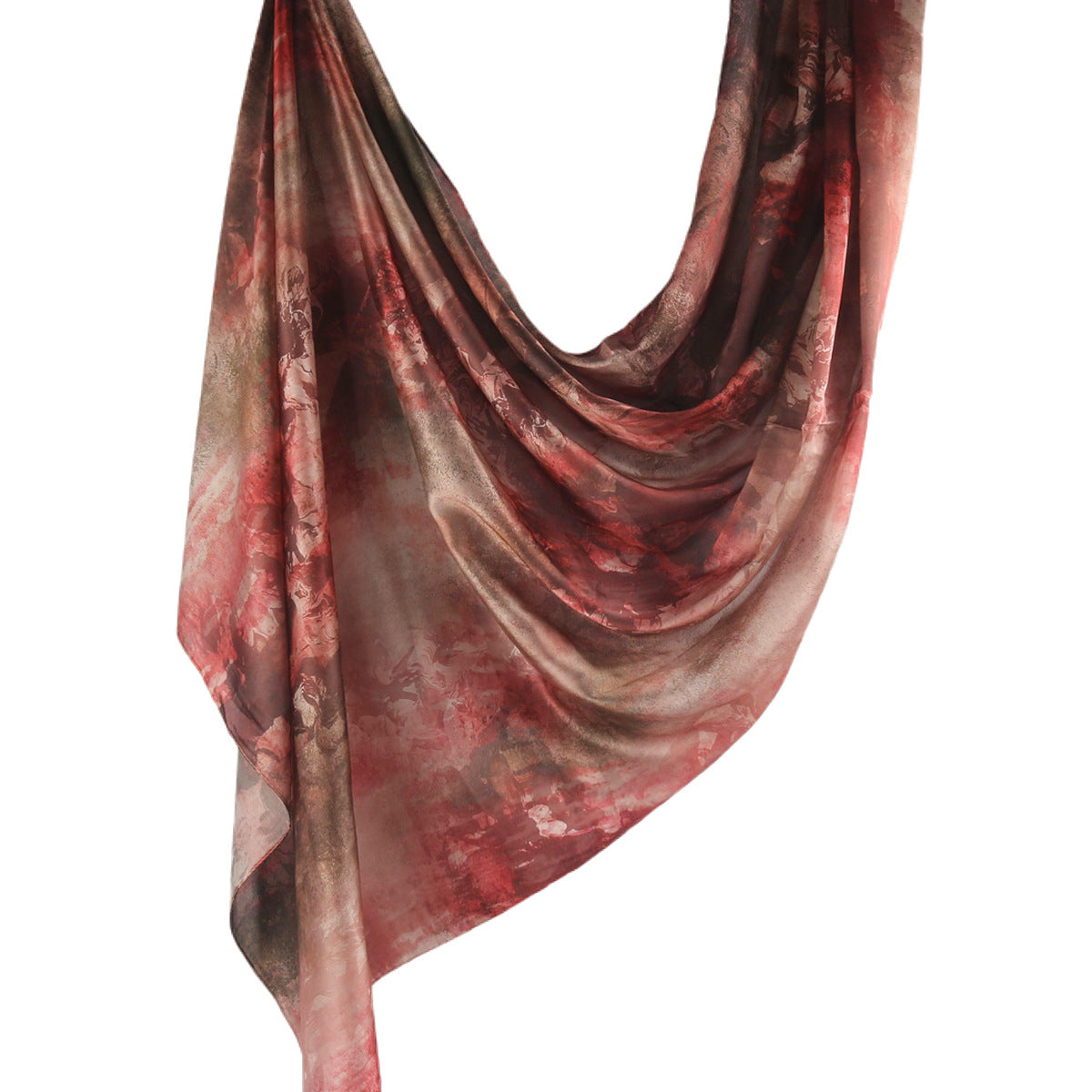 Elegance Satin Marble Print Hijab (MH172)