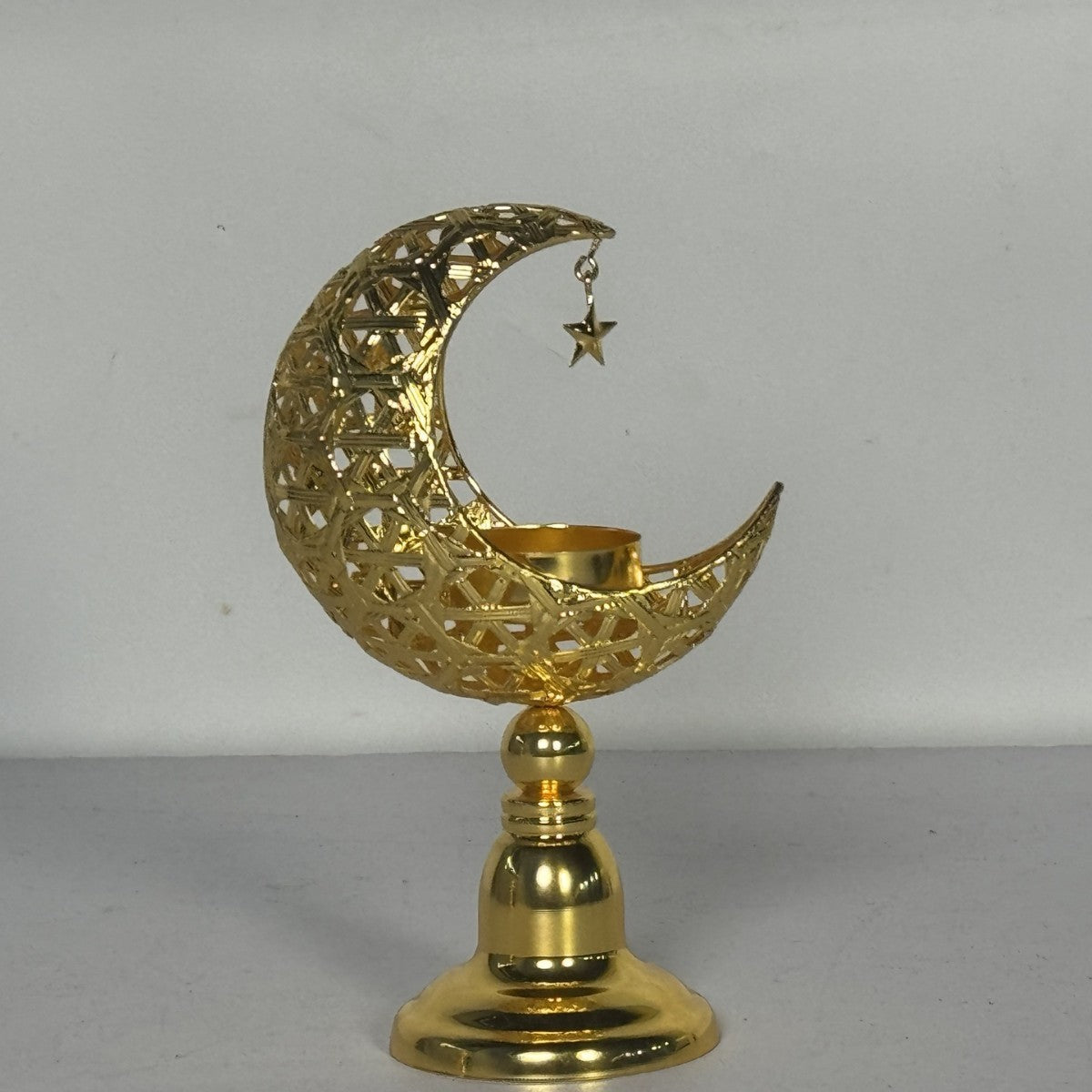 Hollow Moon Candle Holder Ramadan Decorative Accent (MAC379)