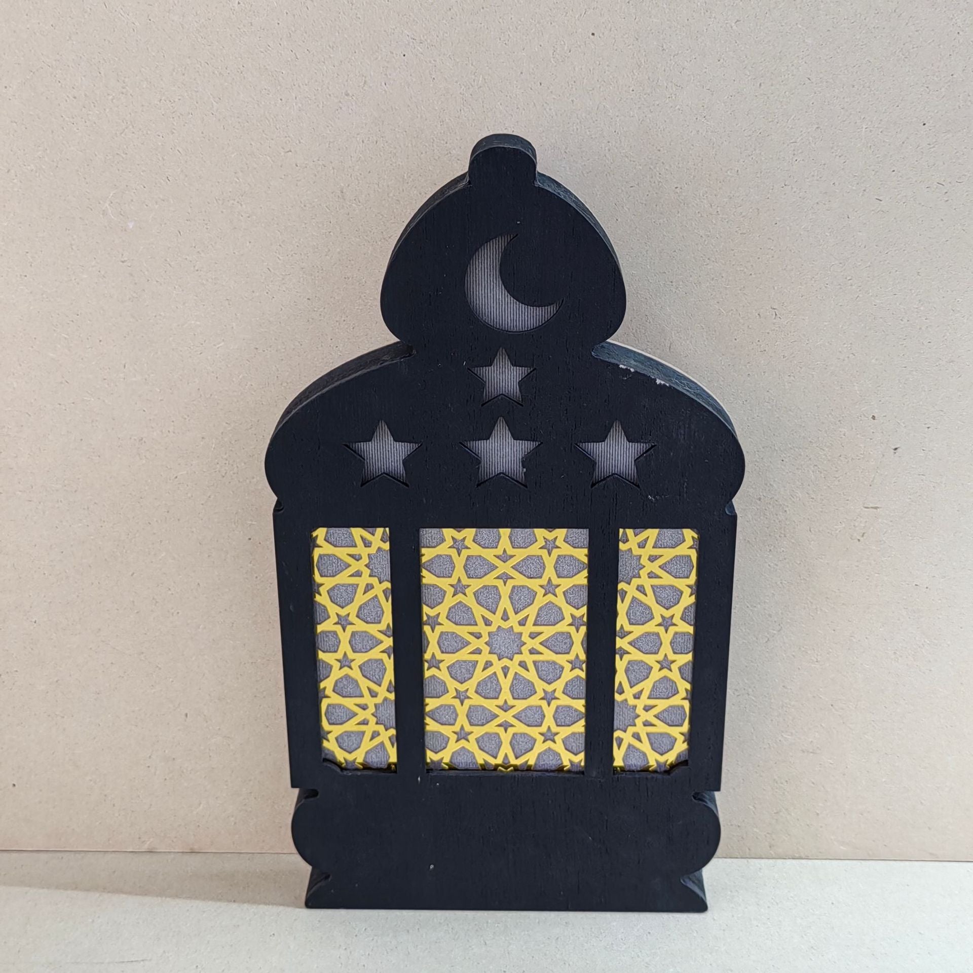 Eid Wooden LED Decorative Desktop Ornaments (MAC395)