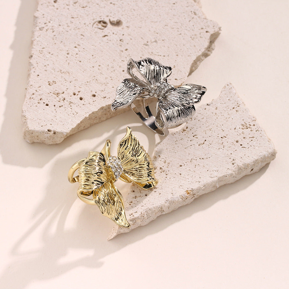 Versatile Accent Embroidered Bow Hijab Ring (MAC340)