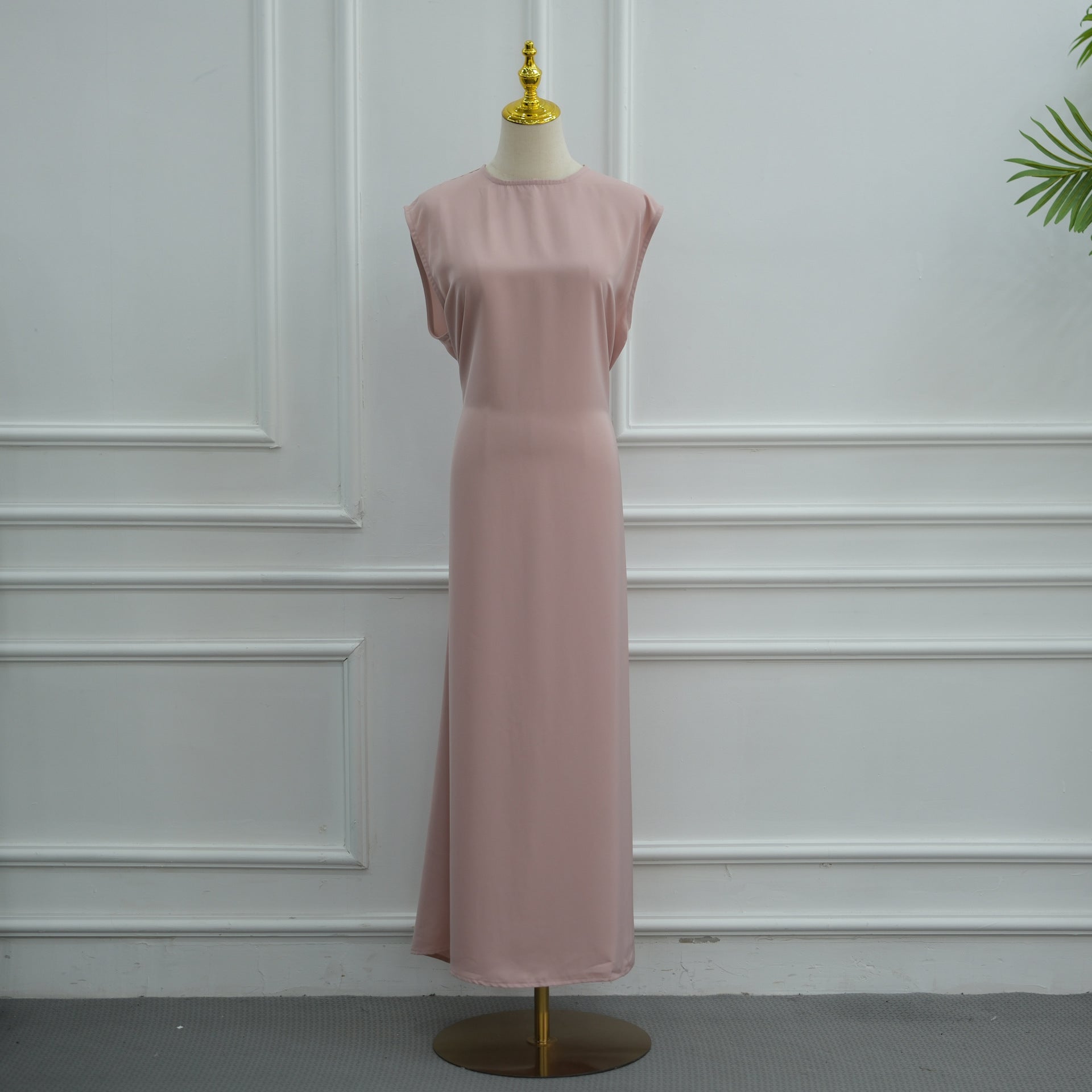 Nida Three-Piece Open Abaya Set(MOA340)