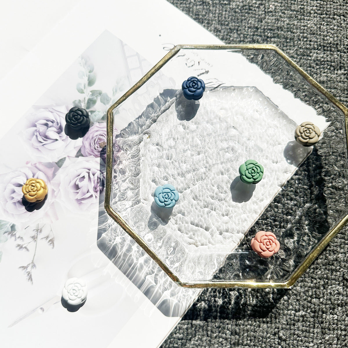 ‌ Secure Elegance Camellia Magnetic Hijab & Scarf Pin (MAC342)