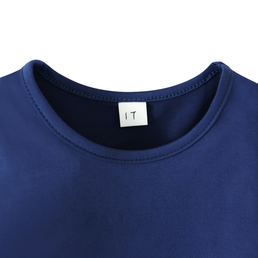 Girls Navy Dress & Hijab Set(MKG024)