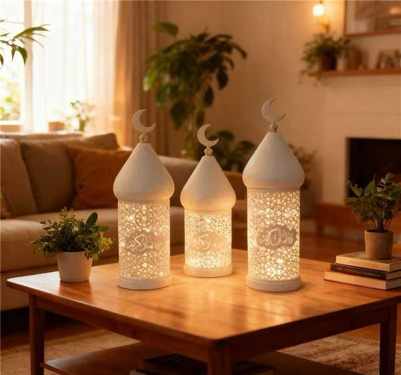 Ramadan Eid Candle Lantern Metal Craft Decorative Light (MAC380)