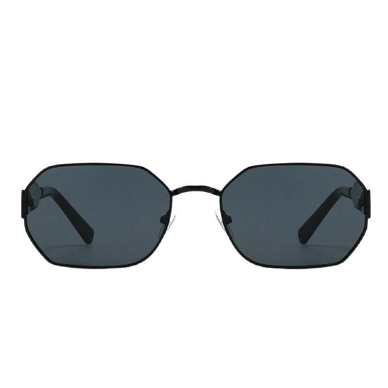 Vintage Narrow Frame Sunglasses – Retro Chic Accented Lenses for Women (MAC262)