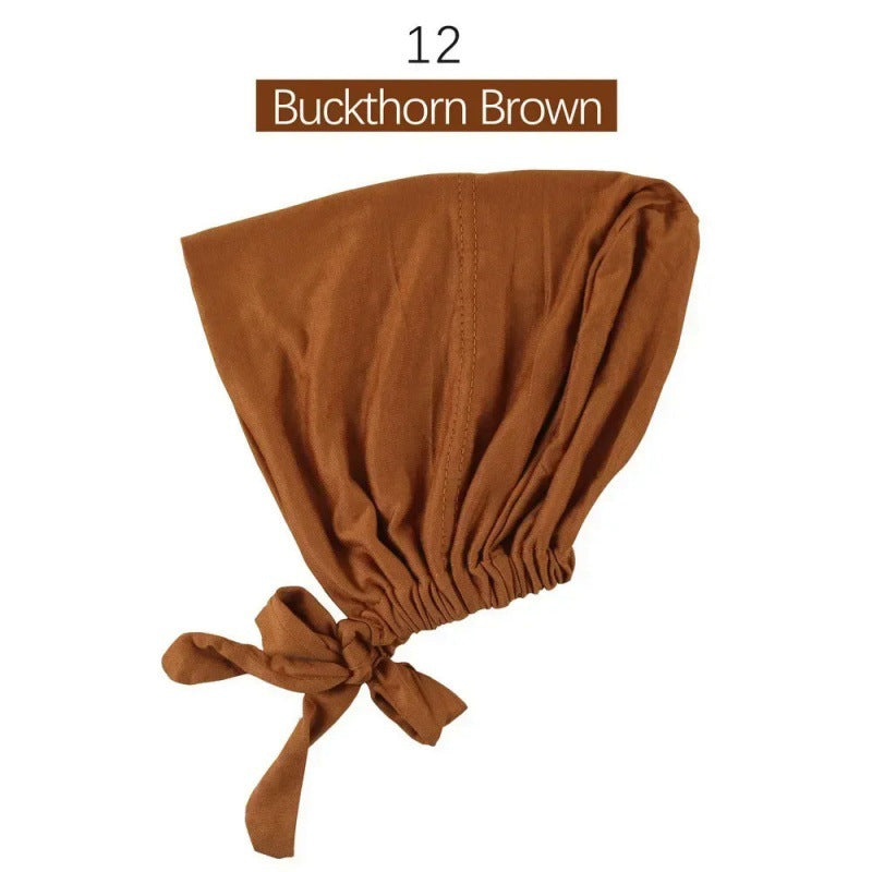 Modal Tie-Back Under Cap | Adjustable Hijab Bonnet(MH200)