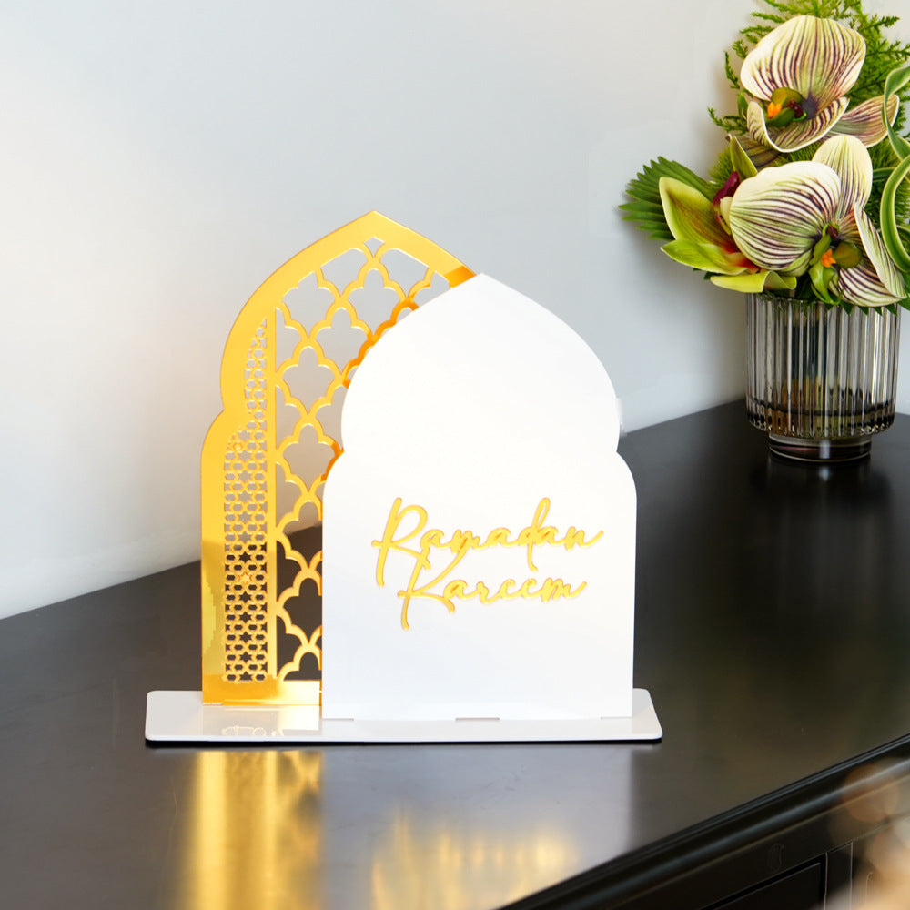 Islamic Hollow Pattern Acrylic Tabletop Decor (MAC404)