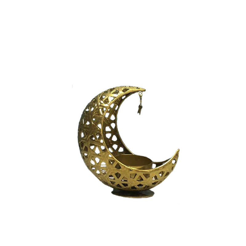 Hollow Moon Candle Holder Ramadan Decorative Accent (MAC379)
