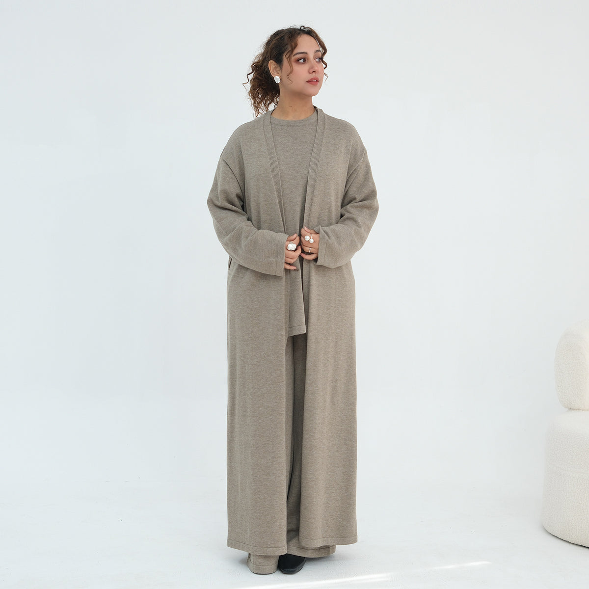 Measurement guide for knit co-ord top and trousers