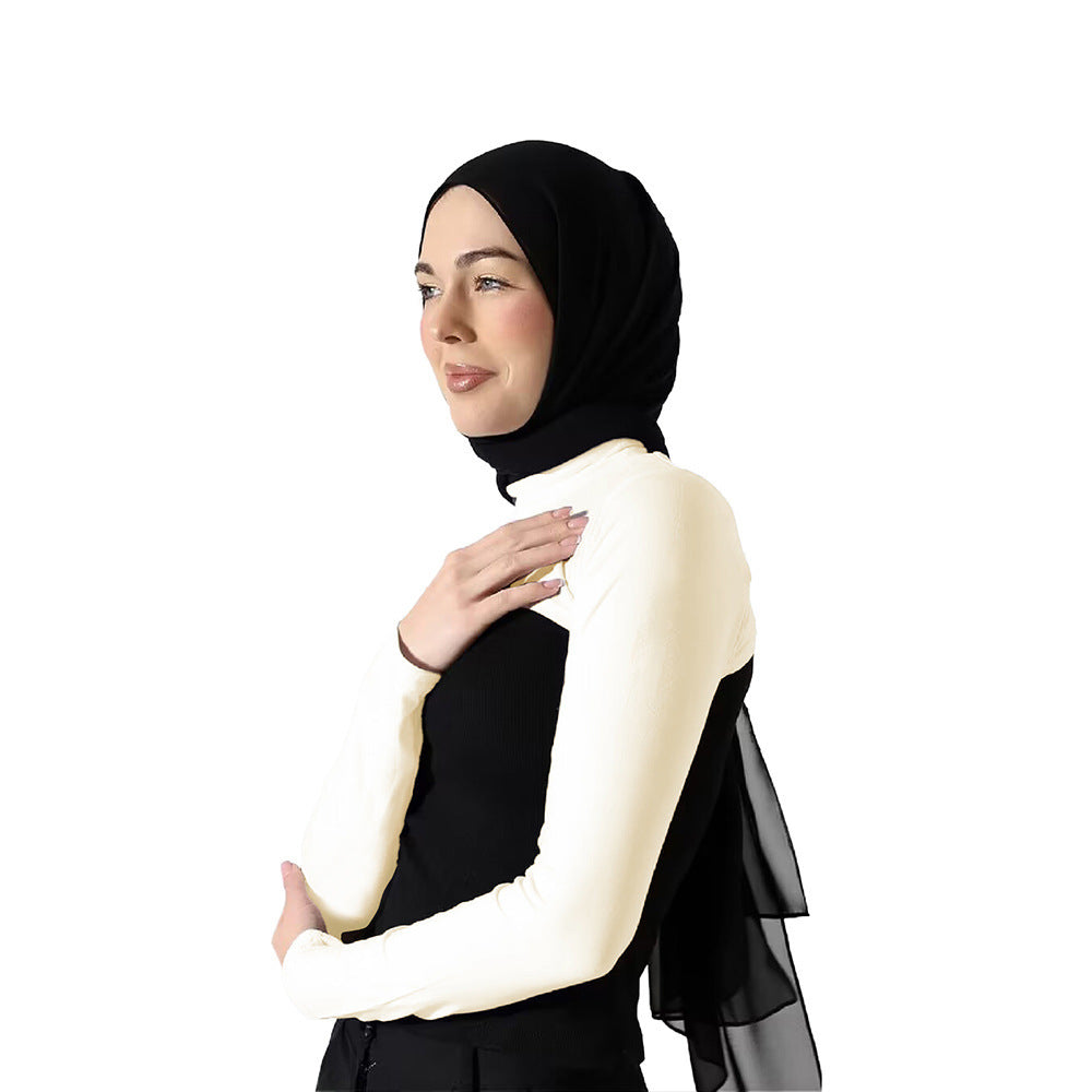Modest Shoulder-Cover Base Layer Versatile Sleeveless Inner Top with Attached Sleeves | One Size (MAC409)