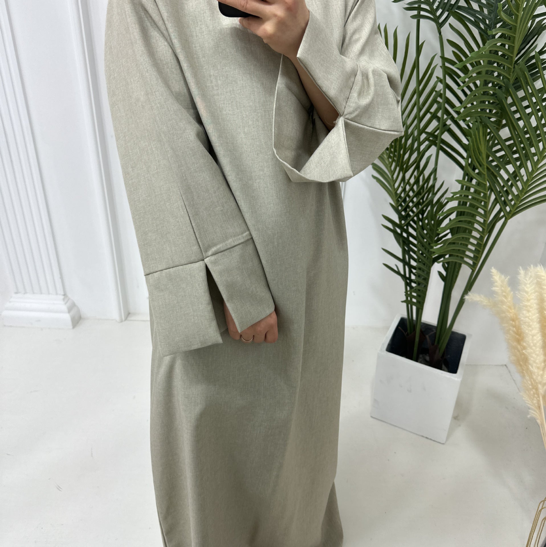 Elegant Loose Abaya with Pockets (MA104)