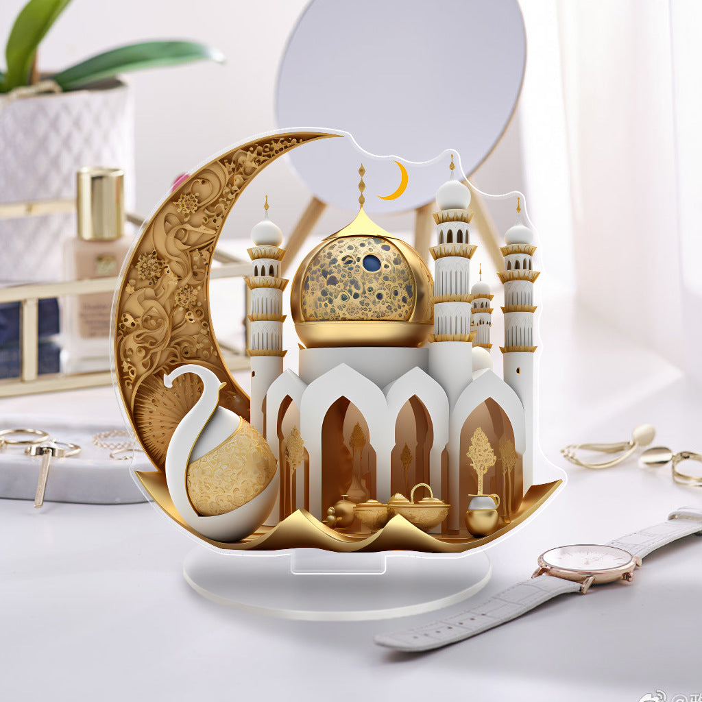 Islamic Style Mosque Acrylic Tabletop Decor (MAC386)