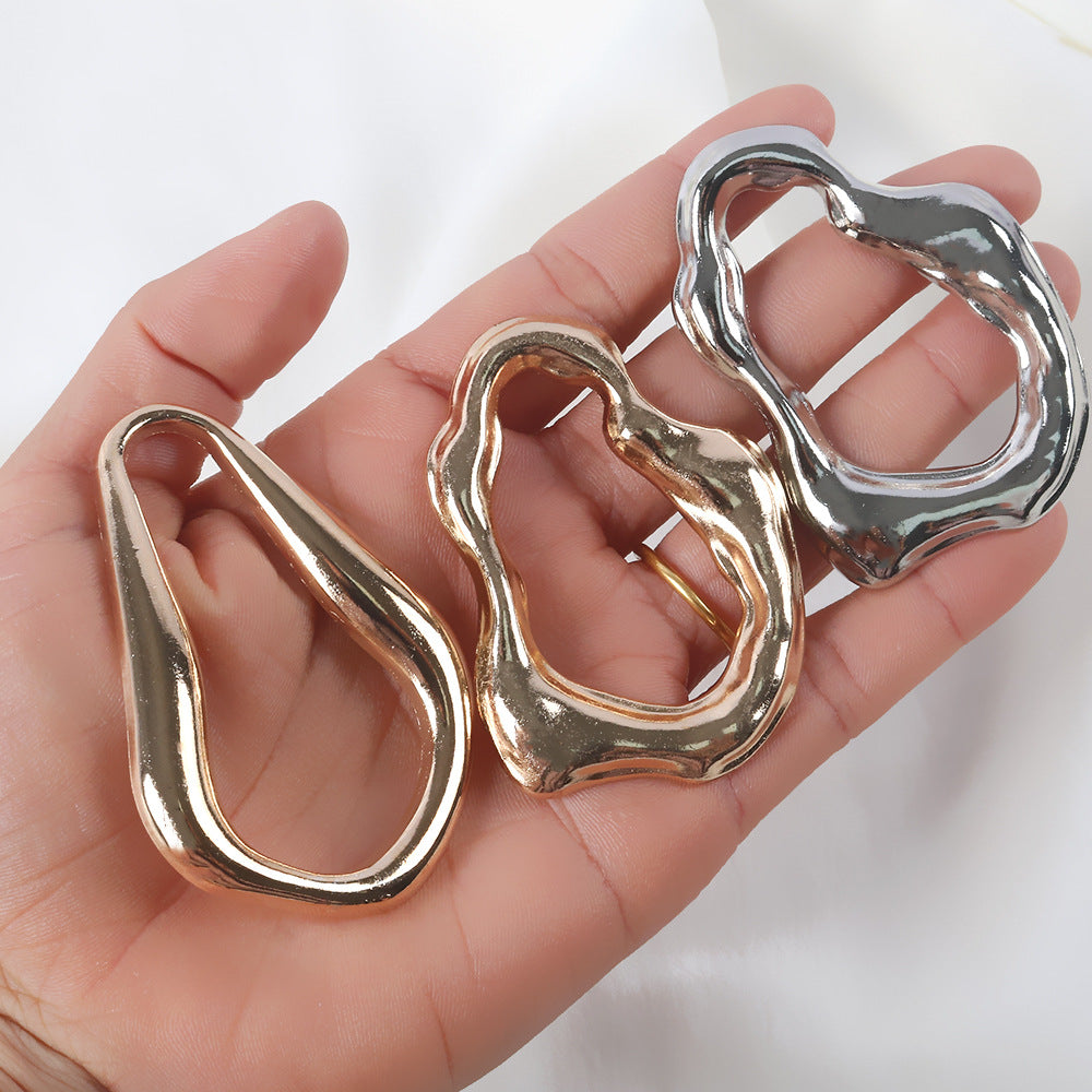 Irregular Metal Hijab Ring(MAC365)