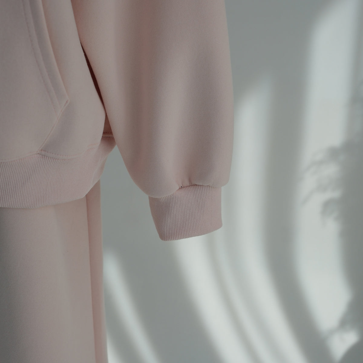 Zip-Up Hoodie & Wide-Leg Pants Set | Casual Modest Athleisure Two-Piece Outfit(MS595)