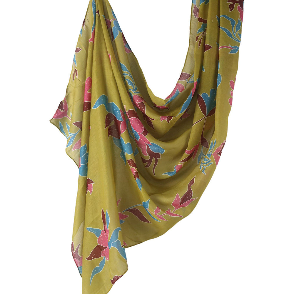 Poly-Cotton Printed Hijab Scarf(MH214)