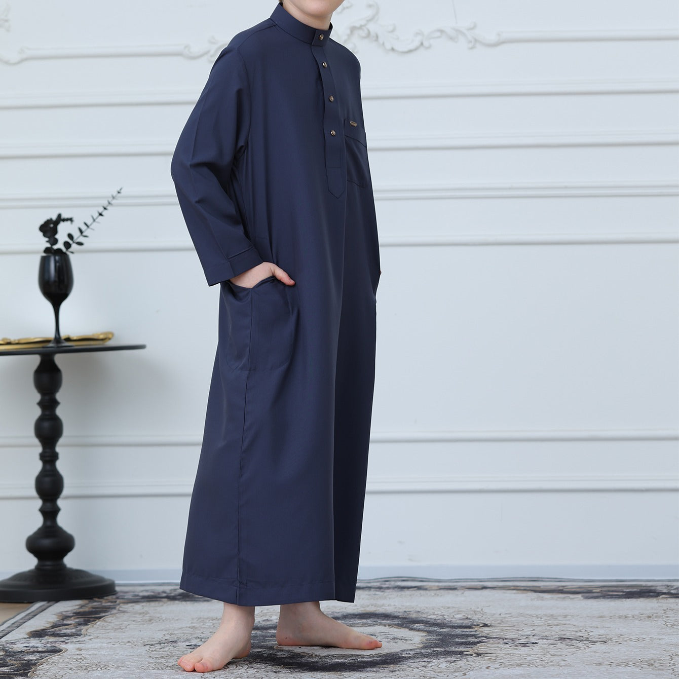 Boys Button-Front Thobe(MKB011)