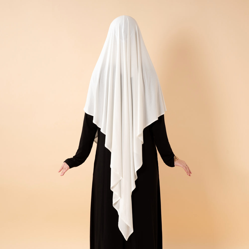 Premium Lenzing™ Modal Khimar with Integrated Face Veil (MK029)