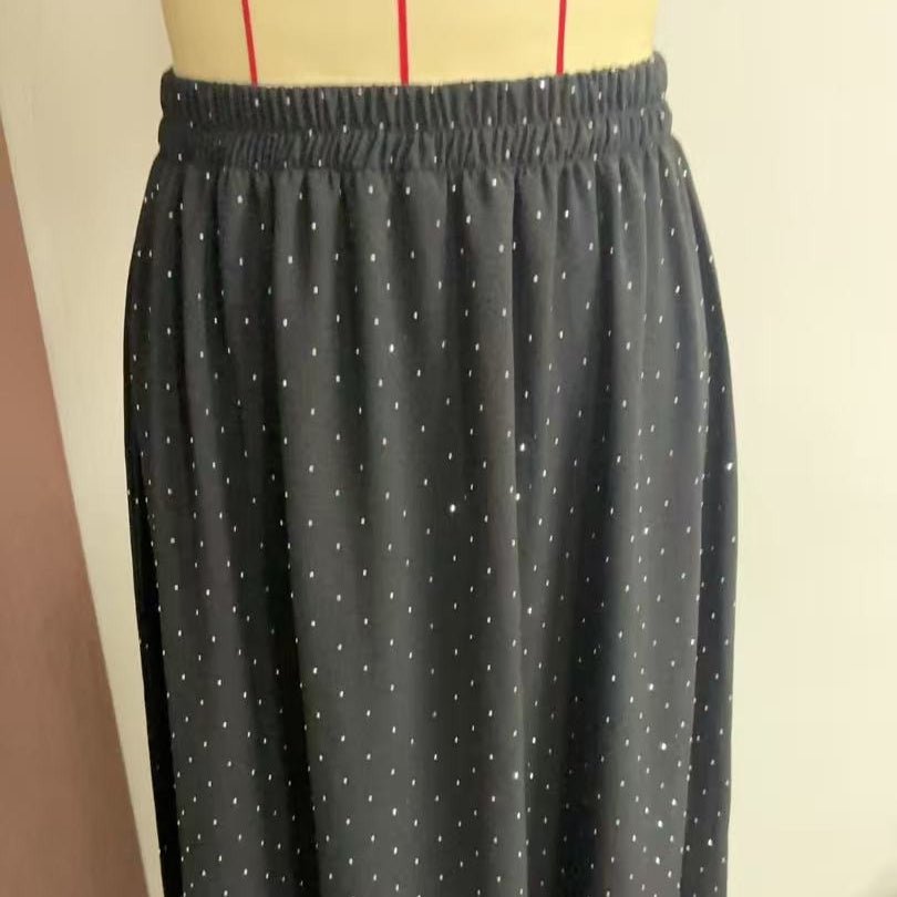 All-Over Rhinestone Top & Maxi Skirt Set | Modest Two-Piece Outfit(MS584) - Mariam's Collection