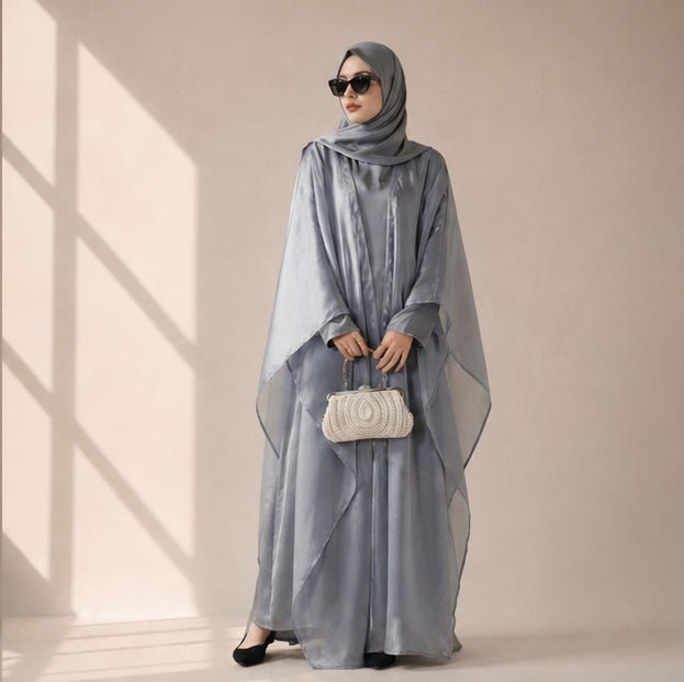 Archive Piece Organza Open Abaya - MP021 (Size M Only) - Mariam's Collection