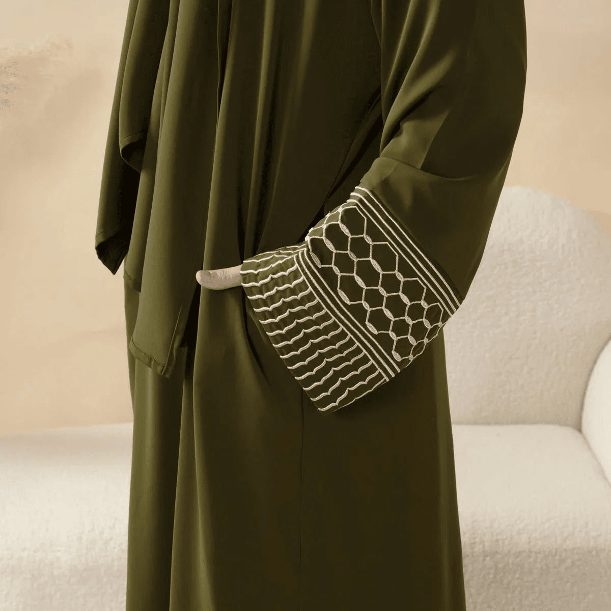 Archive Piece Portable Pocket Headscarf Dress Abaya - MP042 (Size Free Size Only) - Mariam's Collection