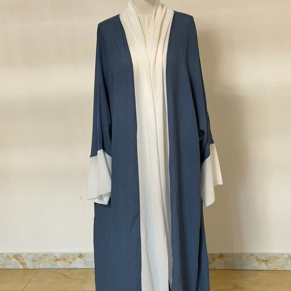 Archive Piece Two-Tone Chiffon Open Abaya - MP015 (Size M Only) - Mariam's Collection