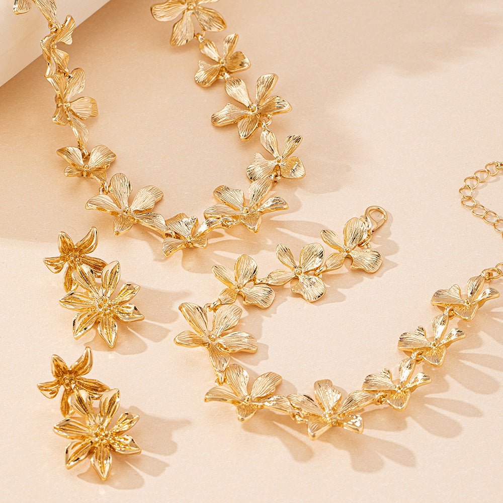 Artisan Floral Coordinating Jewelry Set (MAC326) - Mariam's Collection