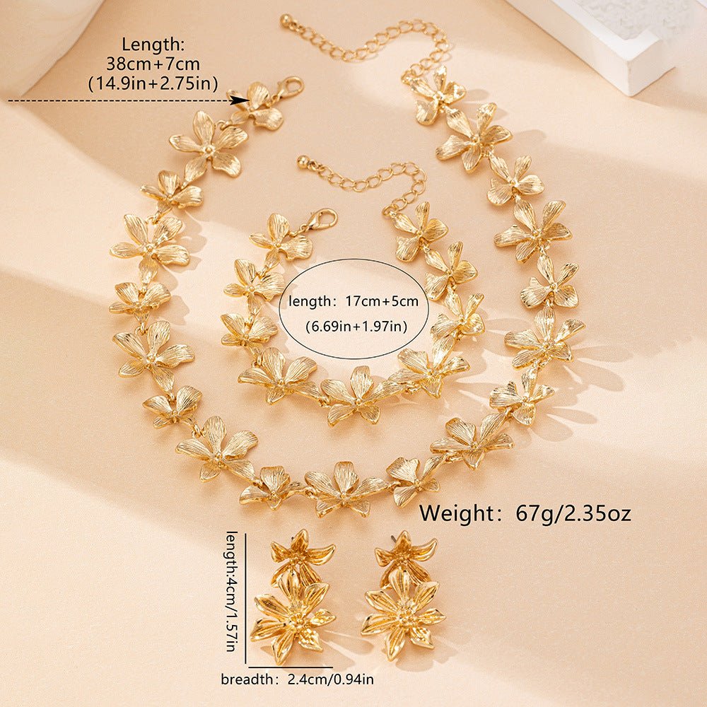 Artisan Floral Coordinating Jewelry Set (MAC326) - Mariam's Collection