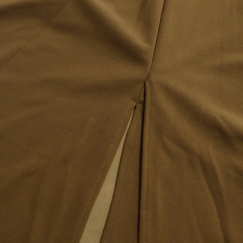 Asymmetric Cape Gown with Back Slit(MS216) - Mariam's Collection