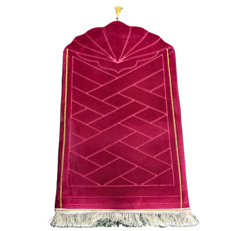 MR053 Thickened Embossed Flannel Prayer Mat