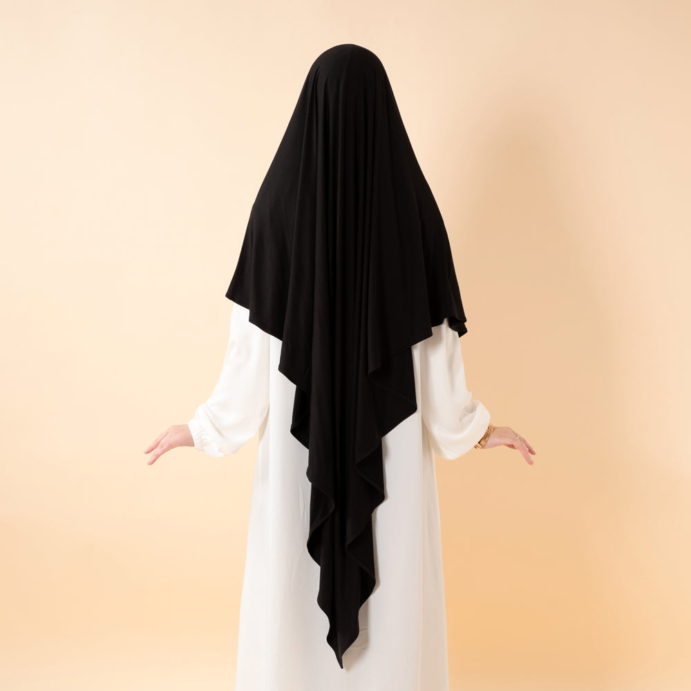 Premium Lenzing™ Modal Khimar with Integrated Face Veil (MK029)