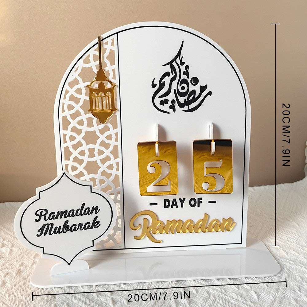 Creative Ramadan Countdown Acrylic Ornament (MAC381)