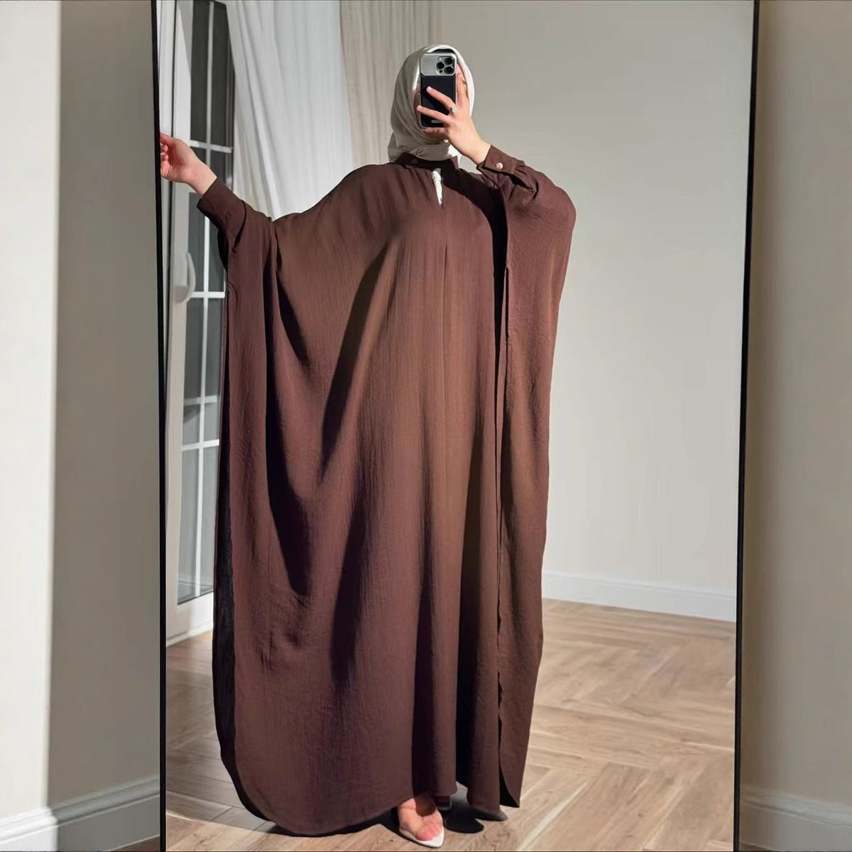 Batwing Sleeve Abaya(MA463) - Mariam's Collection