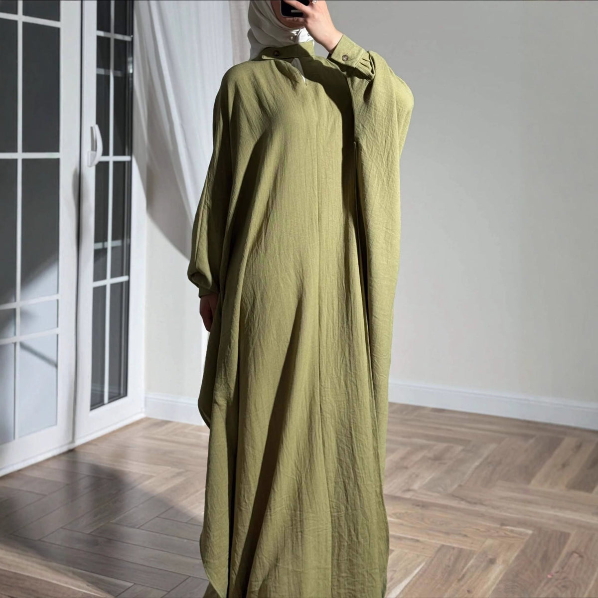 Batwing Sleeve Abaya(MA463) - Mariam's Collection