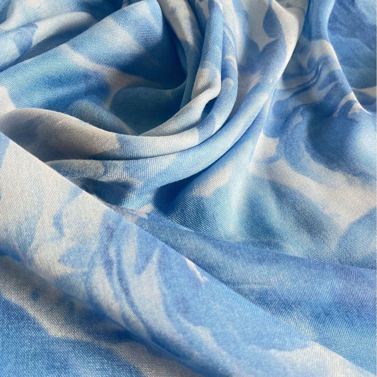 Blossom Watercolor Hijab‌ Versatile Soft Headscarf (MH163) - Mariam's Collection