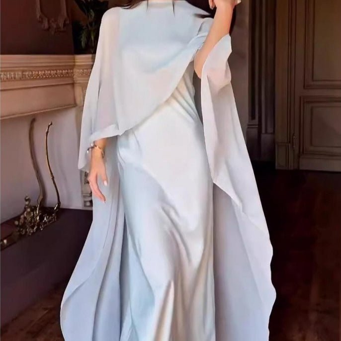 Cape Overlay Abaya Dress(MS320) - Mariam's Collection