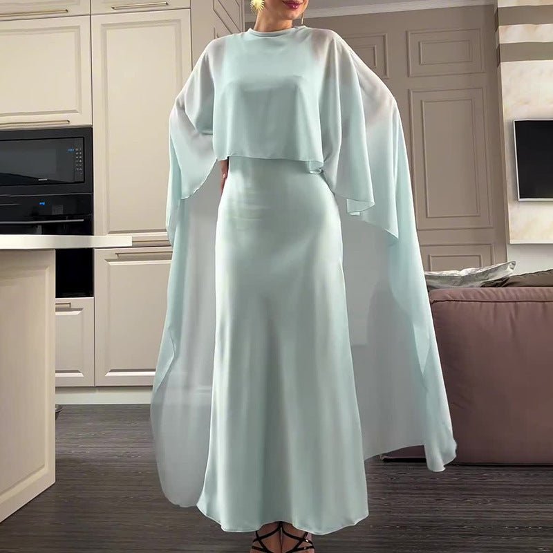 Cape Overlay Abaya Dress(MS320) - Mariam's Collection
