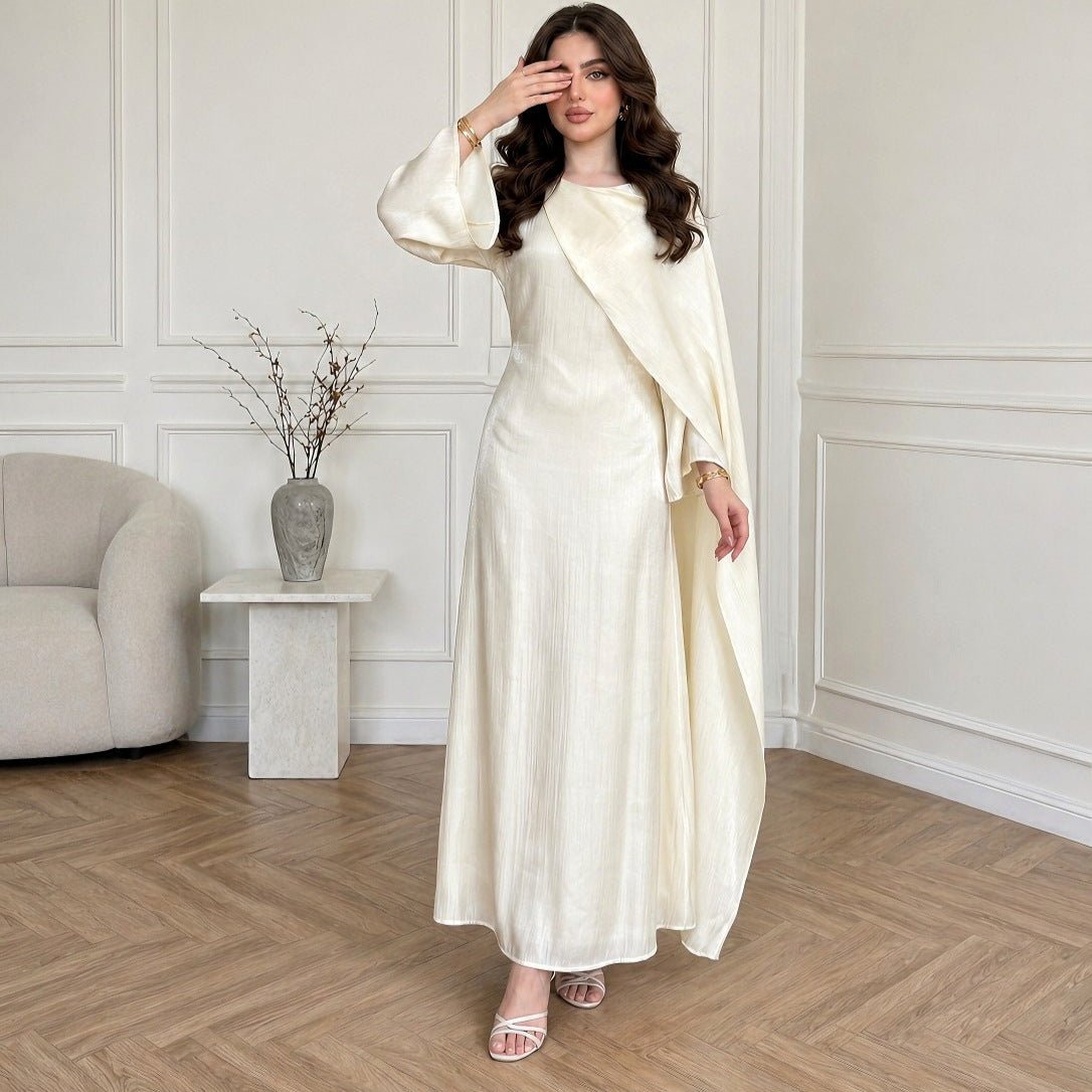 Cape Sleeve Maxi Dress(MS502) - Mariam's Collection