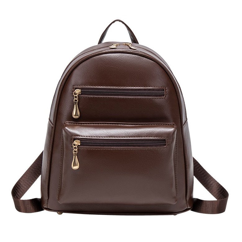 Side profile of the lightweight everyday backpack highlighting its slim silhouette