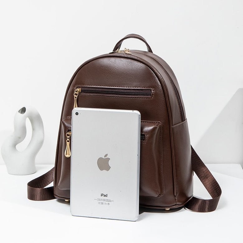 Lightweight backpack shown upright demonstrating structured shape
