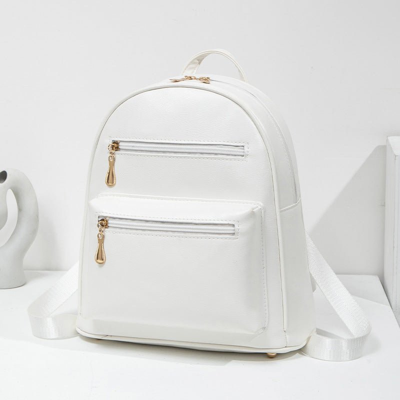 Neutral colourway of the casual city backpack against a clean background
