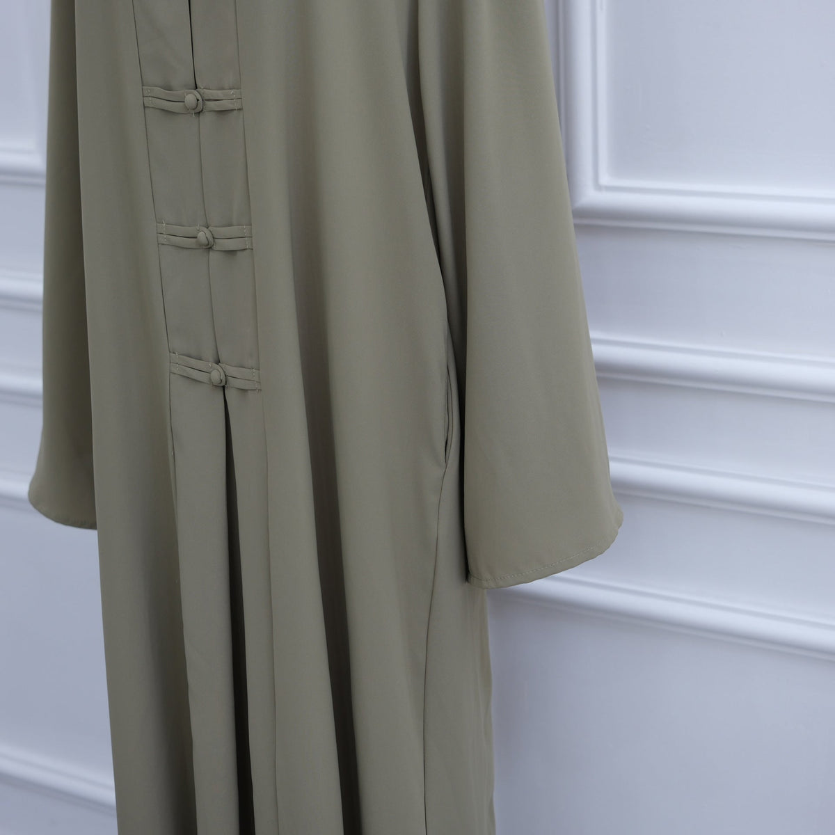 Chinese-Inspired Nida Modest Maxi Dress(MA469) - Mariam's Collection