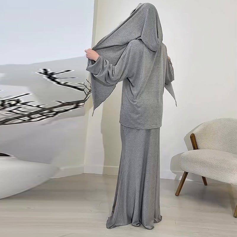 Comfortable Loose Hijab & Long Sleeve Skirt Set | Two - Piece Modest Outfit(MS127) - Mariam's Collection