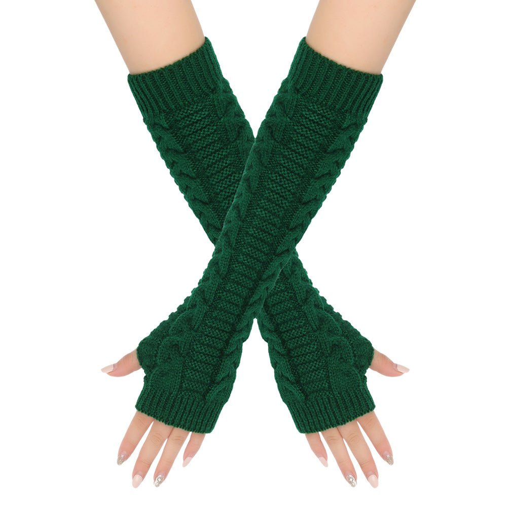 ‌Cozy Warm Cable - Knit Arm Sleeve Covers (MAC310) - Mariam's Collection