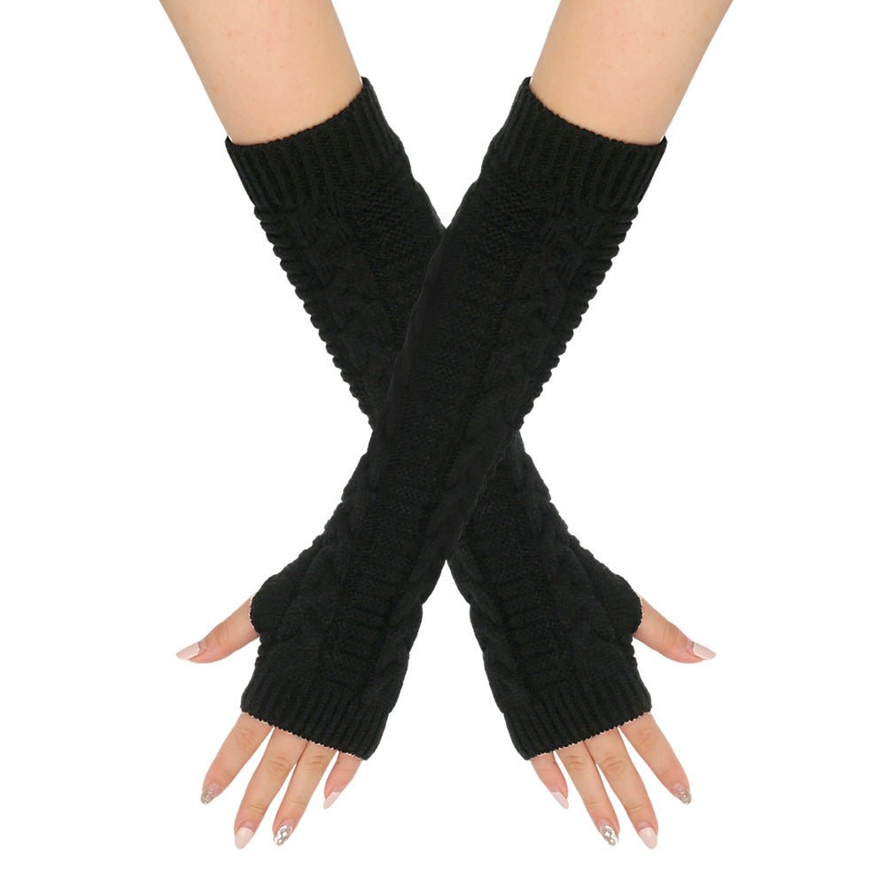 ‌Cozy Warm Cable - Knit Arm Sleeve Covers (MAC310) - Mariam's Collection
