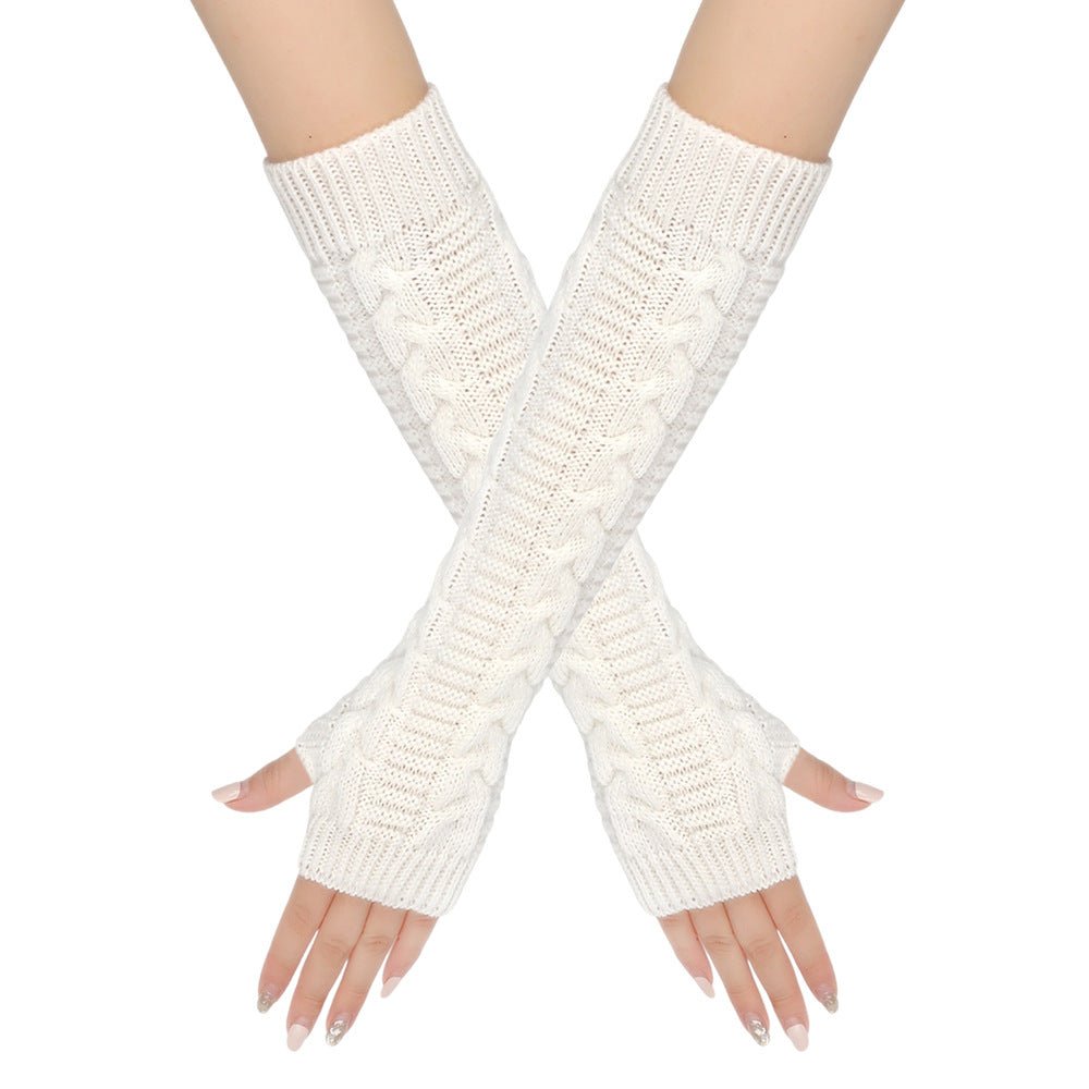 ‌Cozy Warm Cable - Knit Arm Sleeve Covers (MAC310) - Mariam's Collection