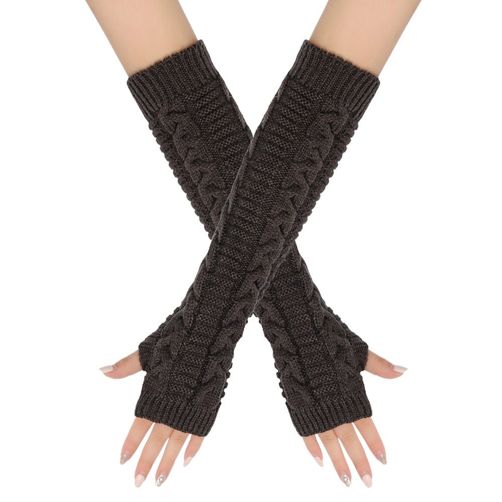 ‌Cozy Warm Cable - Knit Arm Sleeve Covers (MAC310) - Mariam's Collection