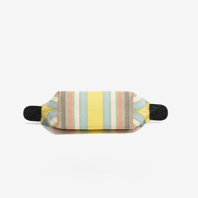 Cream Style Striped Mini Coin Purse & Keychain Pouch（MAC436） - Mariam's Collection