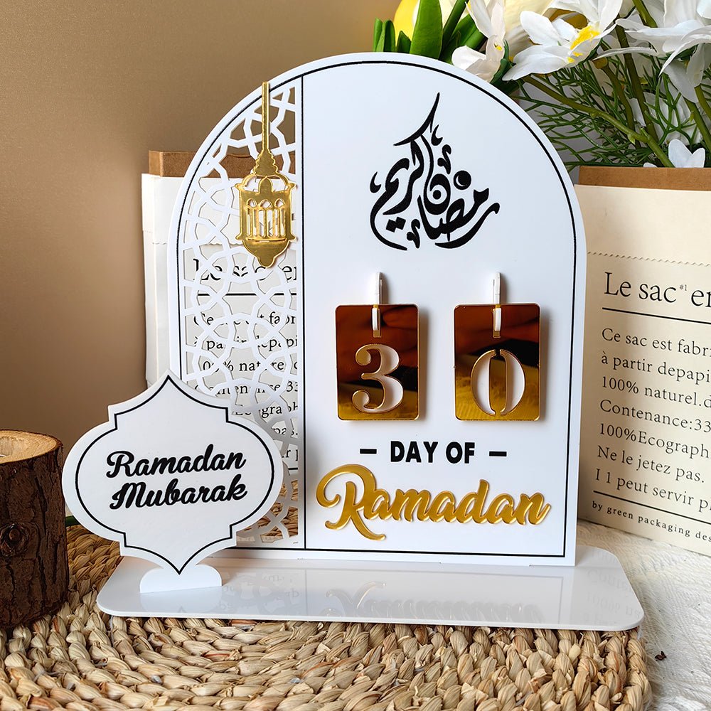 Creative Ramadan Countdown Acrylic Ornament (MAC381) - Mariam's Collection
